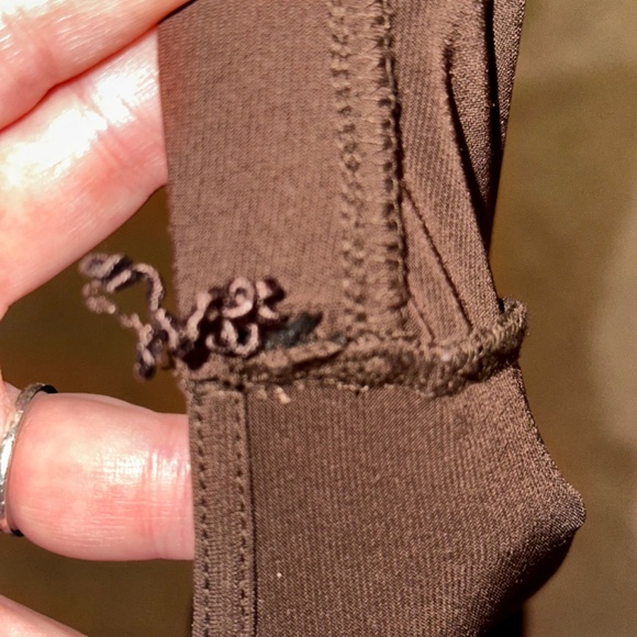 Outback Red Beaded Halter top. Polyester/Spandex blend, silky material w/stretch - Picture 5 of 6